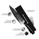 Cuchillo de acero Damascus de 31 cm de 67 Capas