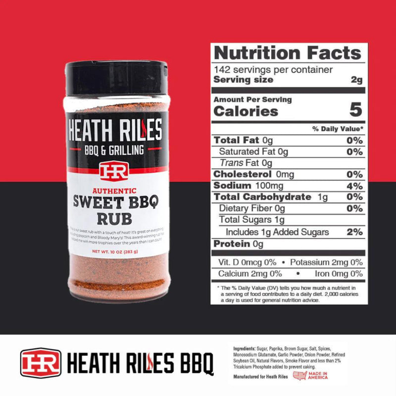 Sweet BBQ Rub Heath Riles 283 g